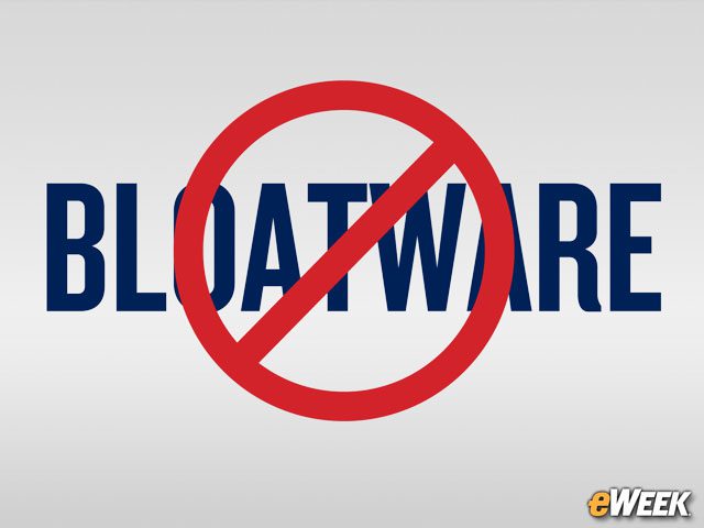 Don’t Expect to Find Bloatware